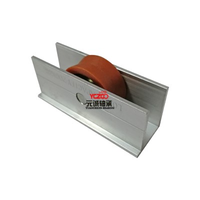 Aluminum door roller with v groove wheel